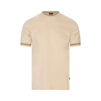 HUGO BOSS Hombre, Camisetas, Beige, Talla: M