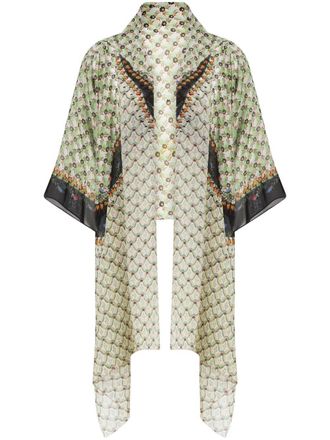 Etro Scialle a fiori - Verde