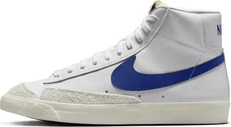 Nike Mens Blazer Mid 77 Vintage Shoes in White | BQ6806-132