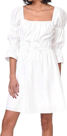 Greylin Willow Poplin Dress In White