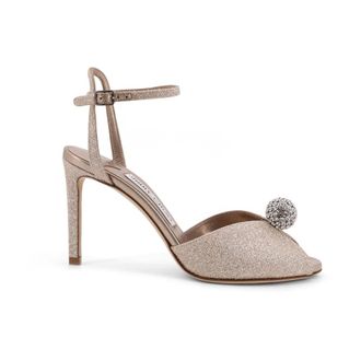 Jimmy Choo London Schoenen, Dames, Geel, 40 EU, Leer, Sacora 85 Sandalen