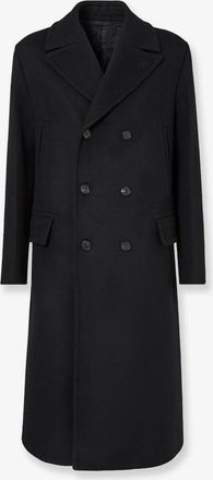 Fendi Cappotto doppiopetto in misto lana e angora - FENDI - gender_Man