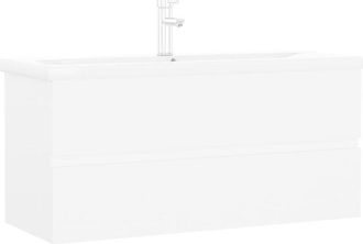 vidaXL Vidaxl - Mueble con lavabo madera de ingeniería blanco