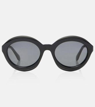 Alaia Ala&iuml;a Gafas de sol redondas Lettering Logo