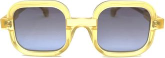 Anne & Valentin Occhiali da sole squadrati Savage - Giallo