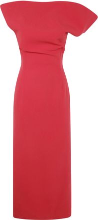 Magda Butrym Womens Sukienka Midi Dress - Poppy Wool - Size EU 36 (Womens)