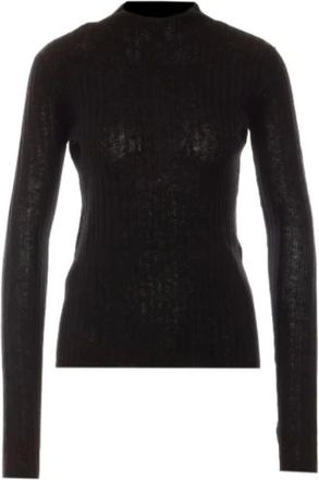 Pinko Pinko, Truien & Vesten, Dames, Zwart, M, Ronde hals gebreid