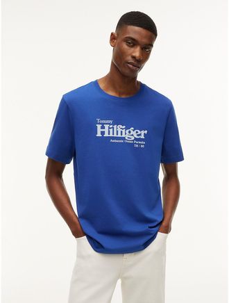Tommy Hilfiger Mens Nautical Hilfiger Logo T-Shirt - Pigment Blue - XXL