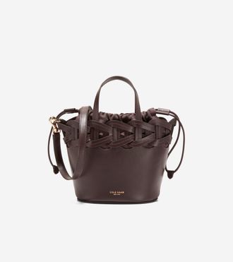 Cole Haan Womens Juliette Small Tote Crossbody Bag - Brown