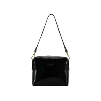 Pourchet Tassen, Dames, Zwart, ONE Size, Leer, Cassetta Vernis