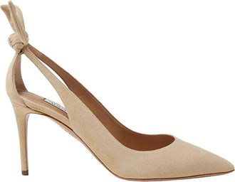 Aquazzura Strik Su&egrave;de Pumps met Stiletto Hak - Dames - Pumps - Beige - 41 EU - Su&egrave;de - Schoenen