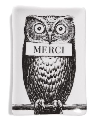 Fornasetti Cenicero Bandeja Rectangular Civetta Merci