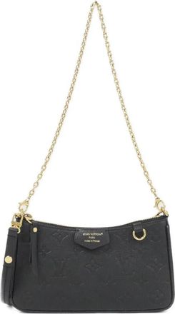 Louis Vuitton Black Leather Pouch (Pre-Owned)