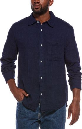 Madewell Indigo Dyed Button Up Shirt