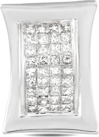 Luxury Bazaar Pendente in oro bianco 14 carati con diamanti - Argento