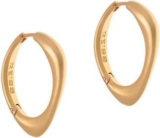 Reiss Sofia Smooth Curve Hoop Earrings in Gold Tone at Nordstrom