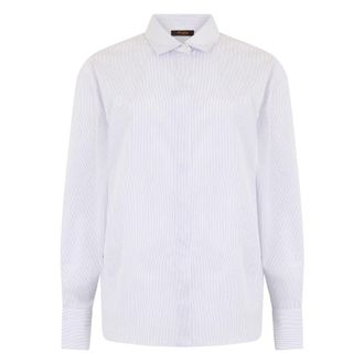 Moorer Elise Katoenen Blouse - Dames - Overhemden - Wit - S - Katoen - Overhemden