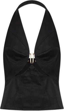 Cult Gaia Elorae Top - Dames - Tops zonder mouwen - Zwart - S - Katoen - Tops