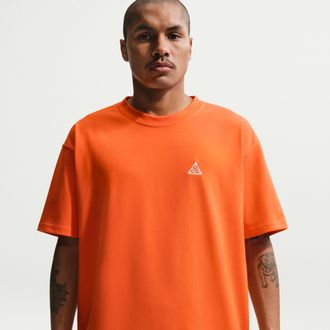 Nike Mens Nike ACG Short-Sleeve T-Shirt in Orange | DC5356-820