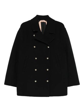 N°21 double-breasted coat - women - Fabric - S - Black