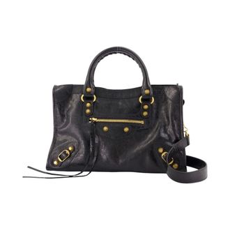 Balenciaga Handbags, female, Black, Size: ONE SIZE Le City Bag Small