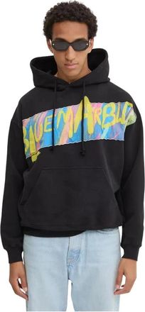 Bluemarble Logo-print Hoodie - Heren - Hoodies - Zwart - M - Katoen - Hoodies & sweatvesten