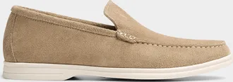 Simons Mens Contrast sole suede loafers Men