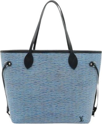 Louis Vuitton Pre-owned Vintage Tote Bag - Dames - Vintage Shopper - Blauw - ONE Size - Leer - Vintage