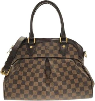 Louis Vuitton Pre-owned Vintage Canvas Handbag - Dames - Vintage Handtas - Bruin - ONE Size - Vintage