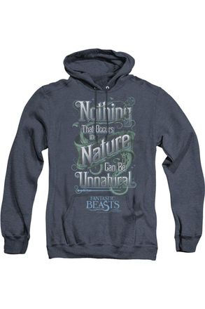 Gildan Fantastic Beasts Unnatural Adult Heather Hoodie / Hooded Sweatshirt