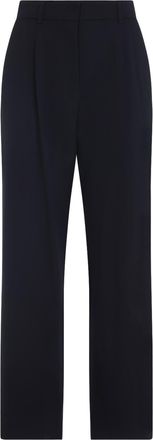 Max Mara Blue Virgin Wool Siri Pants-Donna