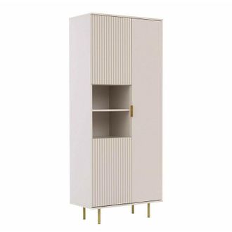 Mirjan24 Scaffale Virdomi 104, Cachemire, Chiuso, Con porte, Pannello di fibra a media densità, Truciolare laminato, Il numero di porte: 0, Numero di