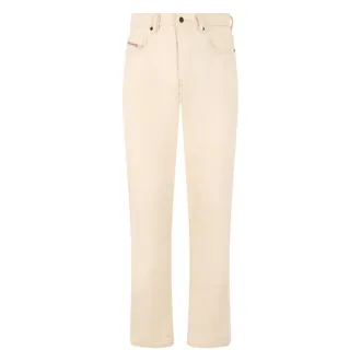 Diesel Straight Jeans, male, Beige, Size: W34 Comfort Jeans Straight Cut
