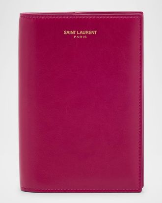 Saint Laurent Leather Passport Holder