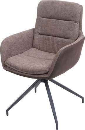 Hhg Hhg - Nunca Usado] Silla De Comedor 655, Silla De Cocina Sill&oacute;n Silla, Posici&oacute;n Autom&aacute;tica Giratoria, Tejido Mvg, Marr&oacute;n-marr&oacute;n Oscuro