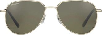 Serengeti Eyewear Haywood Thin Metal Frame Sunglasses with Gold Finish