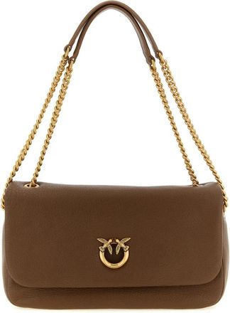 Pinko Schoudertas - Dames - Schoudertassen - Bruin - ONE Size - Leer - Tassen