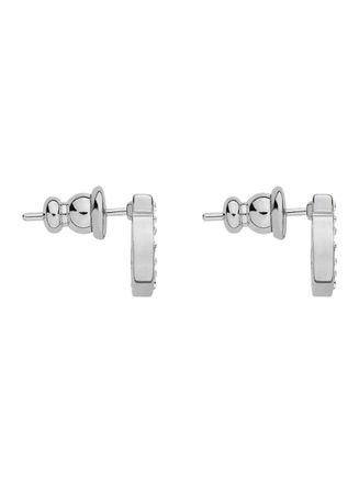 Ferragamo Womens Earrings Gancini Silver Metallic Brass