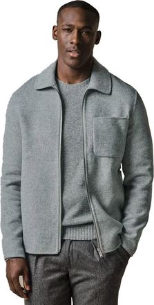Profuomo Overshirt Profuomo grijs effen wol