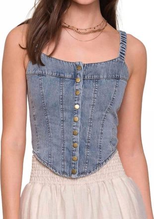 Heartloom Diane Sleeveless Top In Ocean