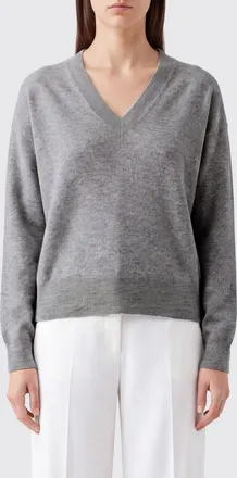 Brunello Cucinelli V-Neck Jumper in Pure Cashmere with Ribbed Trims
