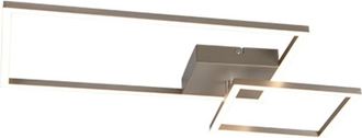 Reality Reality Leuchten - Luz De Techo Cuadrada Inclinable Pan Nickel Led Dimmer 4000k Trio Lighting