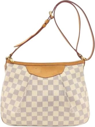 Louis Vuitton Pre-owned Shoulder Bags, female, White, Size: ONE SIZE Pre-owned Vintage Damier Azur Shoulder Bag