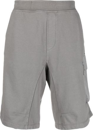 Ten c side flap-pocket detail shorts - men - Cotton/Copolyester/Polyamide - S - Grey