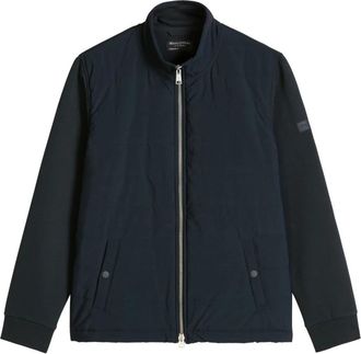 Marc O'Polo Hybrid Sweat Jacket - Heren - Zomerjassen - Blauw - L - Katoen - Jassen