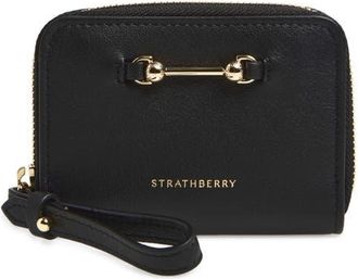 Strathberry Small Corda Zip Around Wallet in Black at Nordstrom