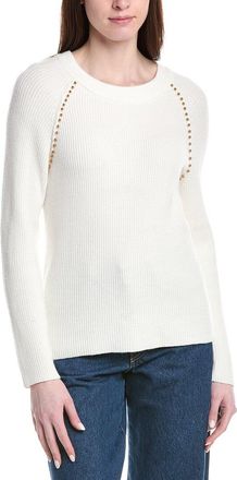 T Tahari Crewneck Rib Top