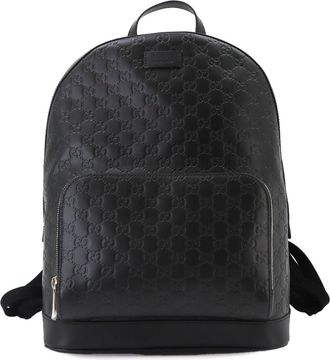 Gucci Black Leather Backpack (Pre-Owned)