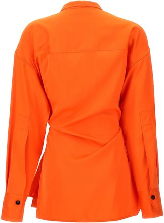 Ferragamo Womens Orange Viscose Blouse