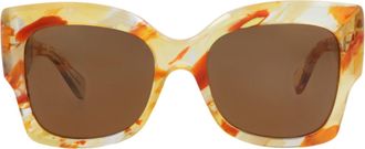 Chlo&eacute; Square-Frame Recycled Acetate Sunglasses
